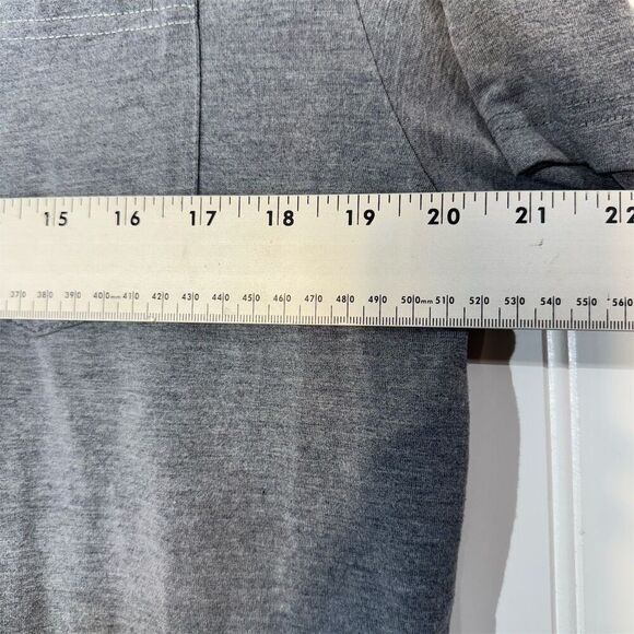 Free Fly M Gray Short Sleeve Bamboo Performance Pocket Tee Active Athleisure - Picture 6 of 8